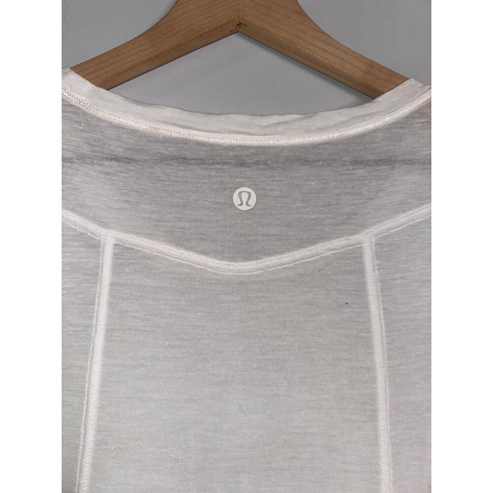 Lululemon Full Expression Short Sleeve Tee size 4 in white - Picture 5 of 5